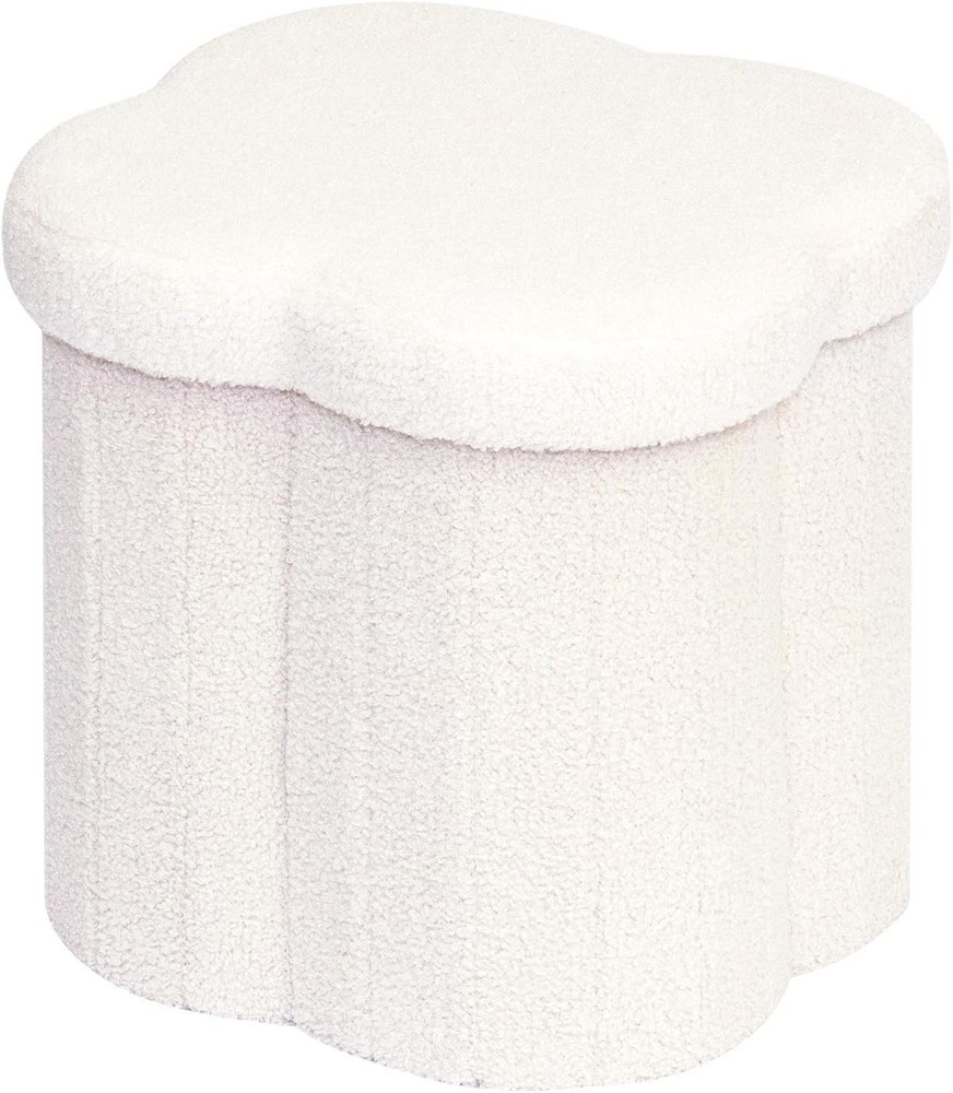 Storage Ottoman Cube Flowers Shaped Ottomans W/ Storage Foot Stool Footrest