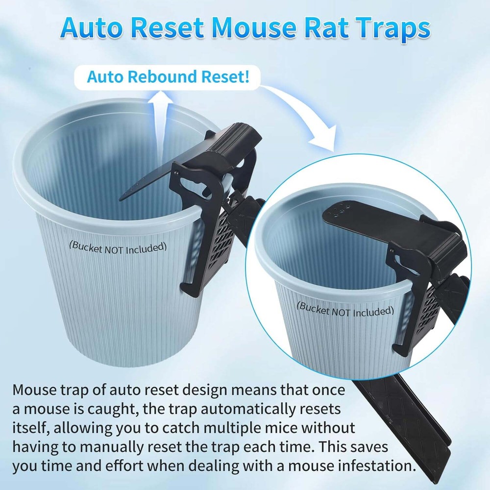 Mouse Seesaw Trap (2PCS) - Ideal for Home/Kitchen Rodent Control
