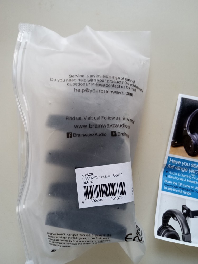 4 Pack Brainwavz Headphone Holders NEW OPEN BOX SEE PHOTOS
