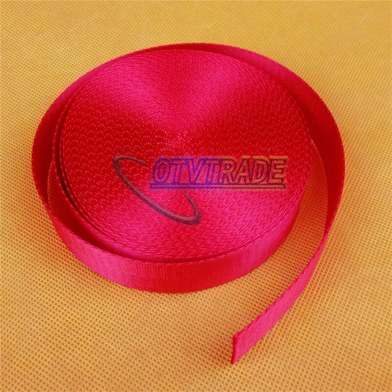 Nylon Webbing Strap 1inch Width Camping Climbing 25mm Red 10m NEW