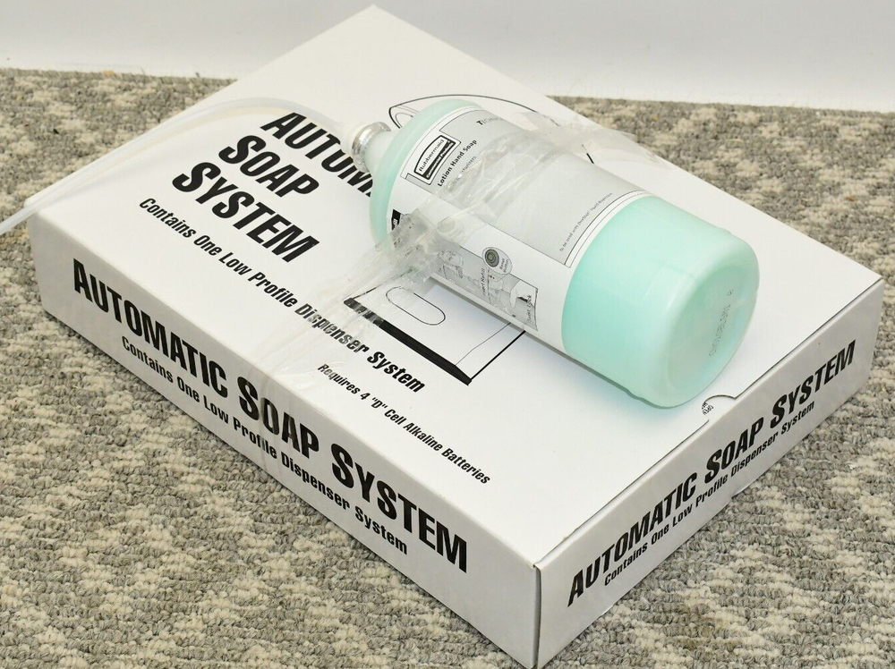 AUTOMATIC SOAP LOW PROFILE DISPENSER SYSTEM 107888 CHROME, BATTERY OPERATED