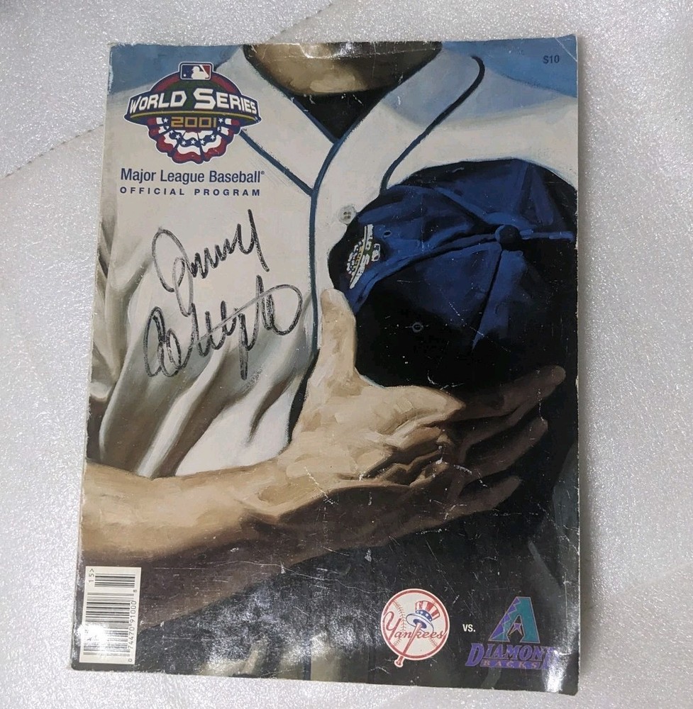 2001 World Series Program New York Yankees Arizona Diamondbacks MLB