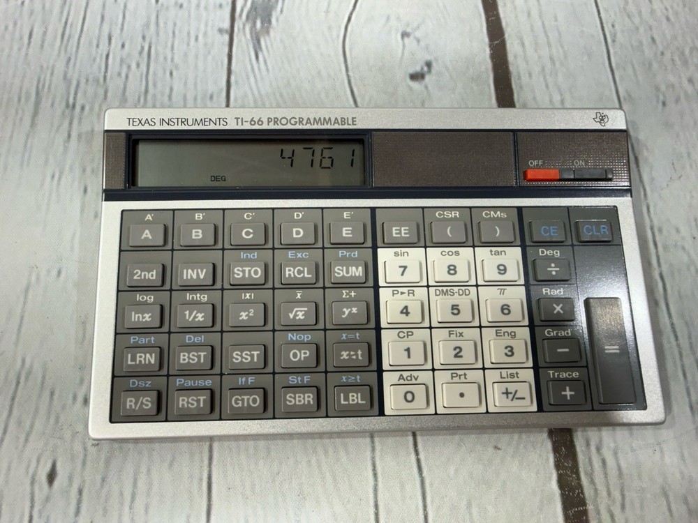 Texas Instruments TI-66 Programmable Calculator All Papers, Case, Original Box!
