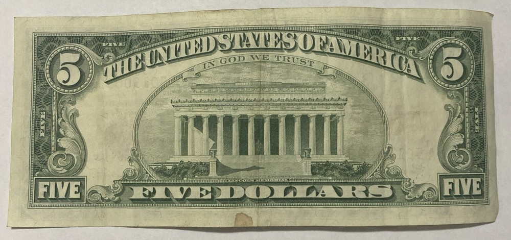1963 - $5 Legal Tender Note - Exact Note Imaged A50190099A