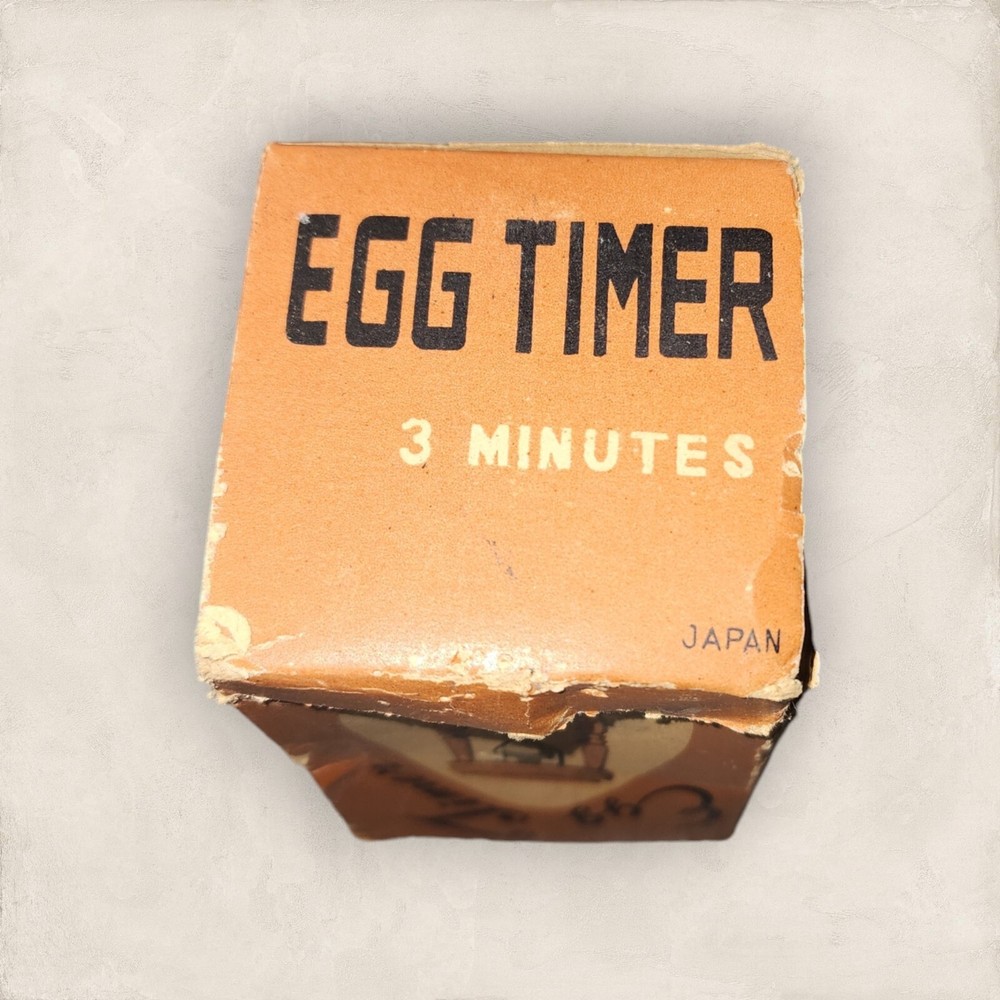 Vintage 3 Minute Egg Timer in Original Box Japan