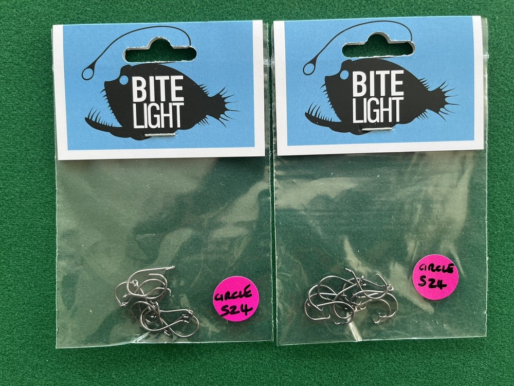 Circle Hooks size 4- Bitelight Perchmaster 2 packs 20 hooks