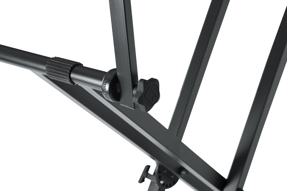 GATOR Frameworks Hvy Duty 2 Tier "X" style keyboard stand w/ rubberized leveling