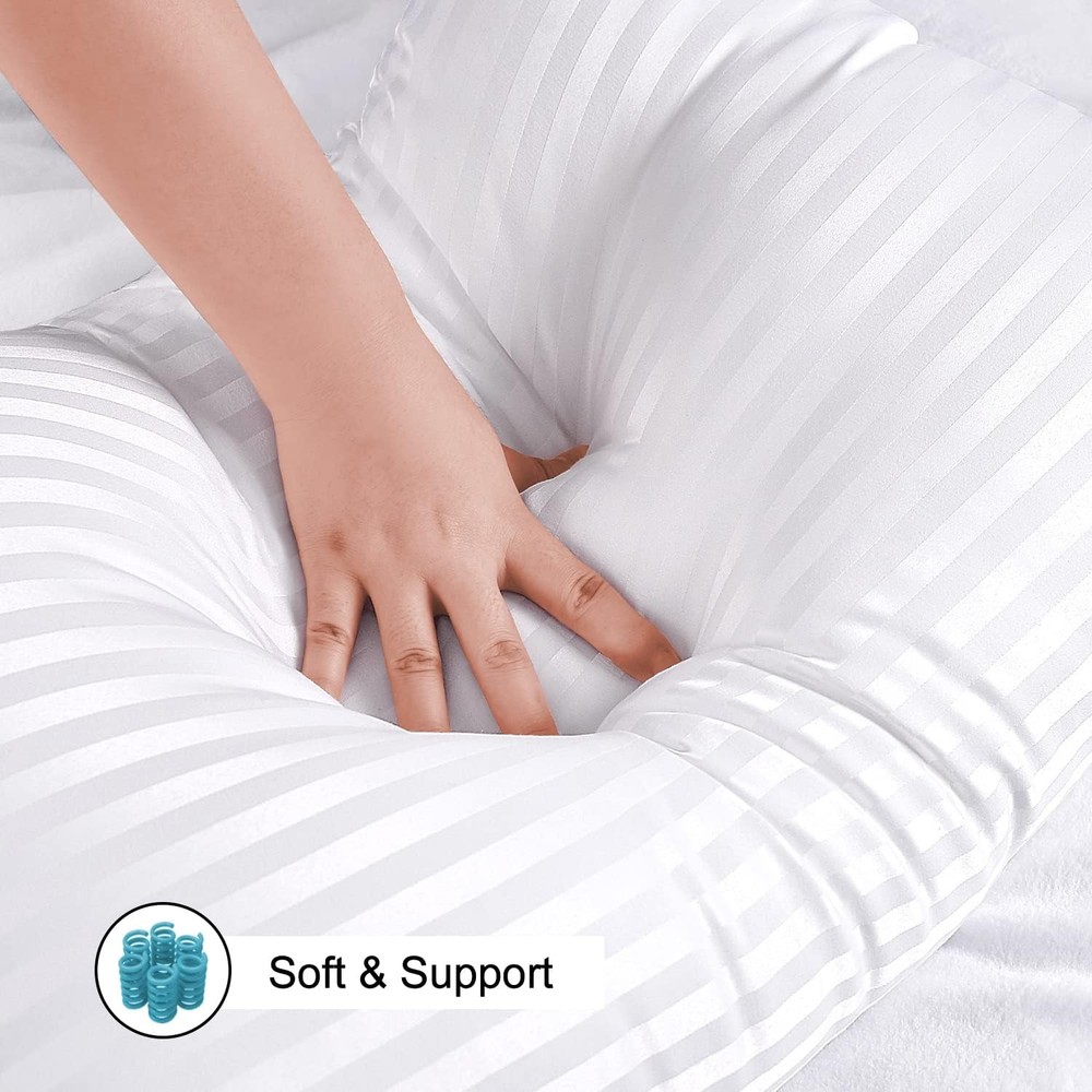 EIUE2PackQueenPillows20x30SuperSoftDownAlternativeMicrofiberForSideBackSleepers