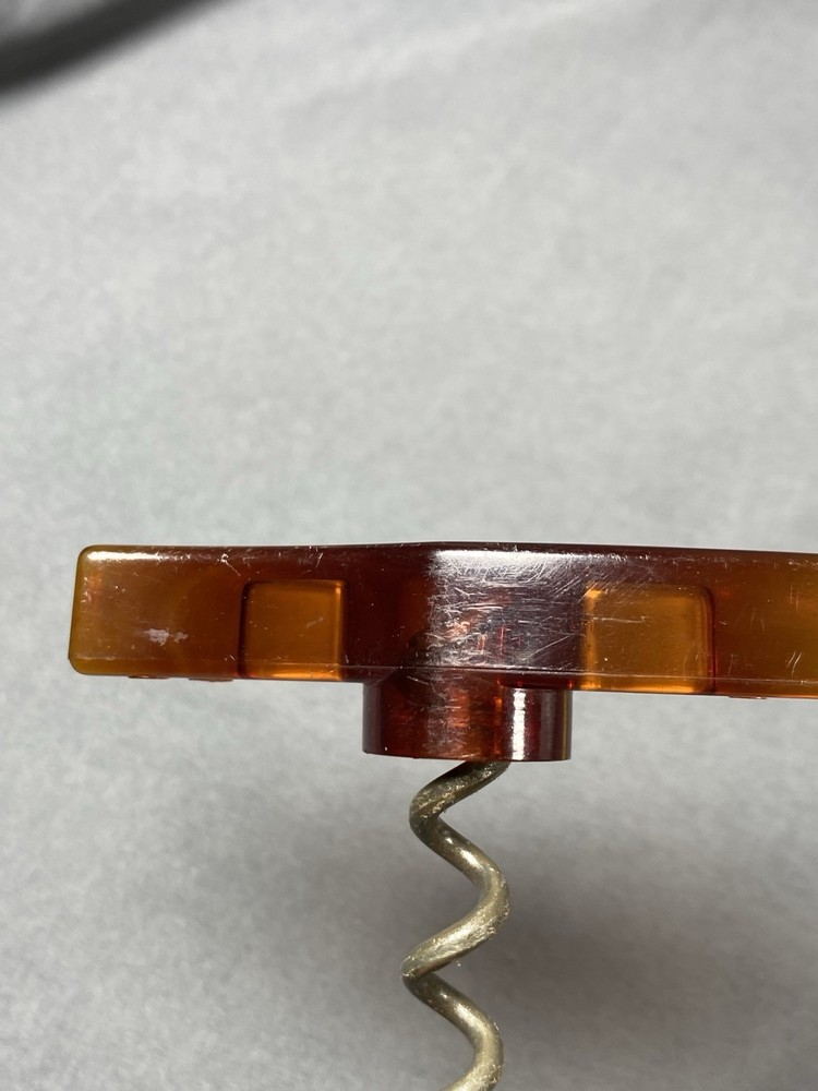 Vintage MCM Bakelite Corkscrew Wine Bottle Opener