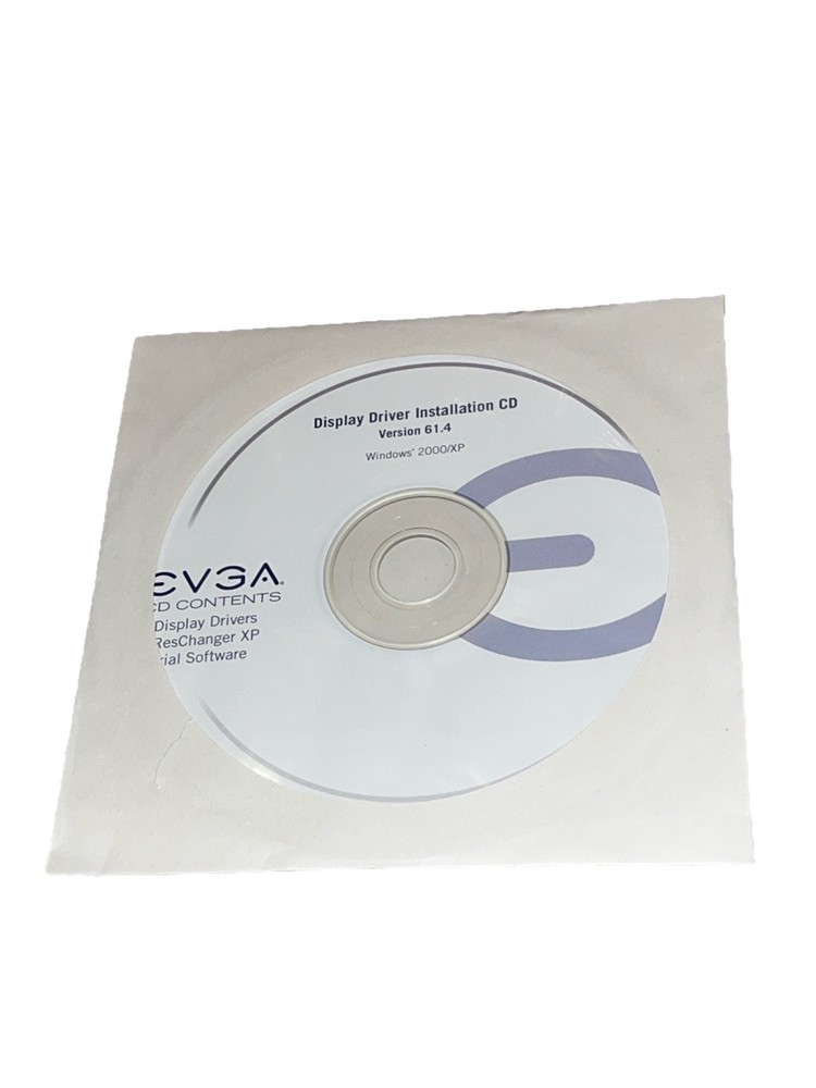 EVGA NVIDIA DISPLAY DRIVER INSTALLATION CD VERSION 61.4