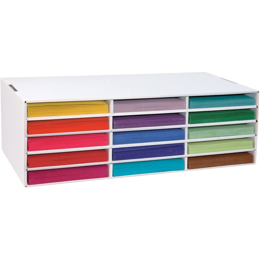 Pacon 001310 Classroom Keepers 15 Compartment Storage White