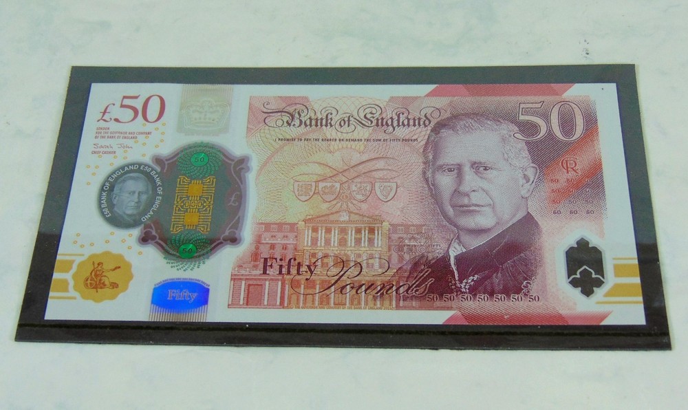 KING CHARLES lll £50 Bank Note AJ40 **MINT/UNCIRCULATED**