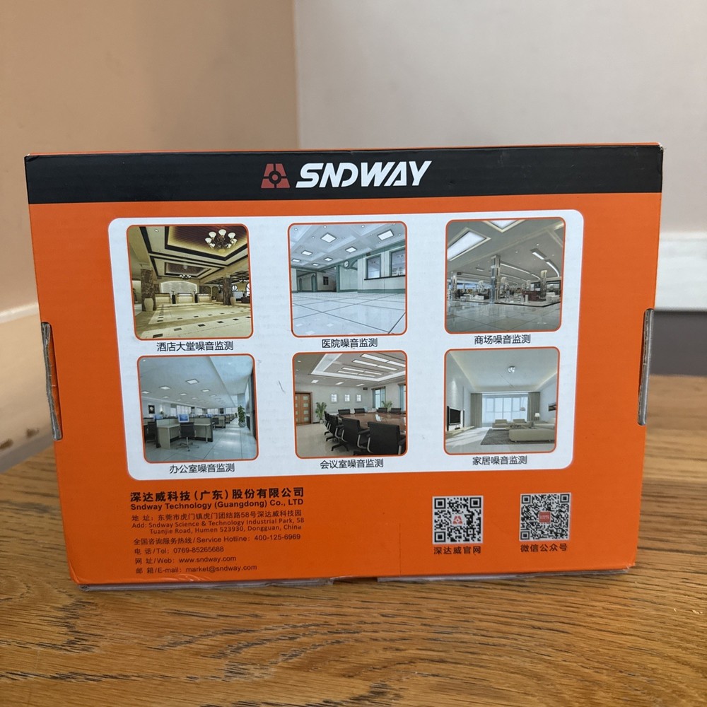 SNDWAY USB Powered LCD Display Digital Sound Level Meter New Open Box