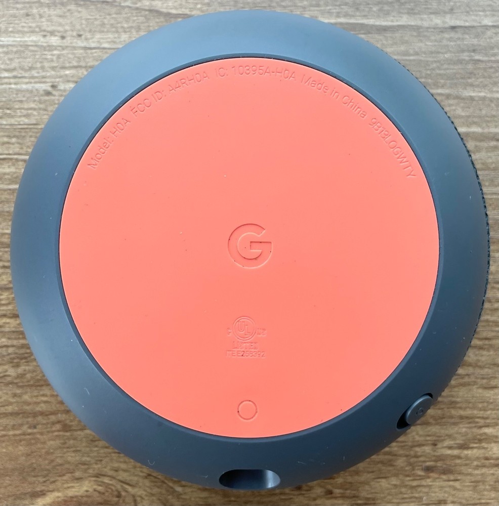 Google Home Mini (H0A) Smart Assistant Gray w/ Power Supply - Tested