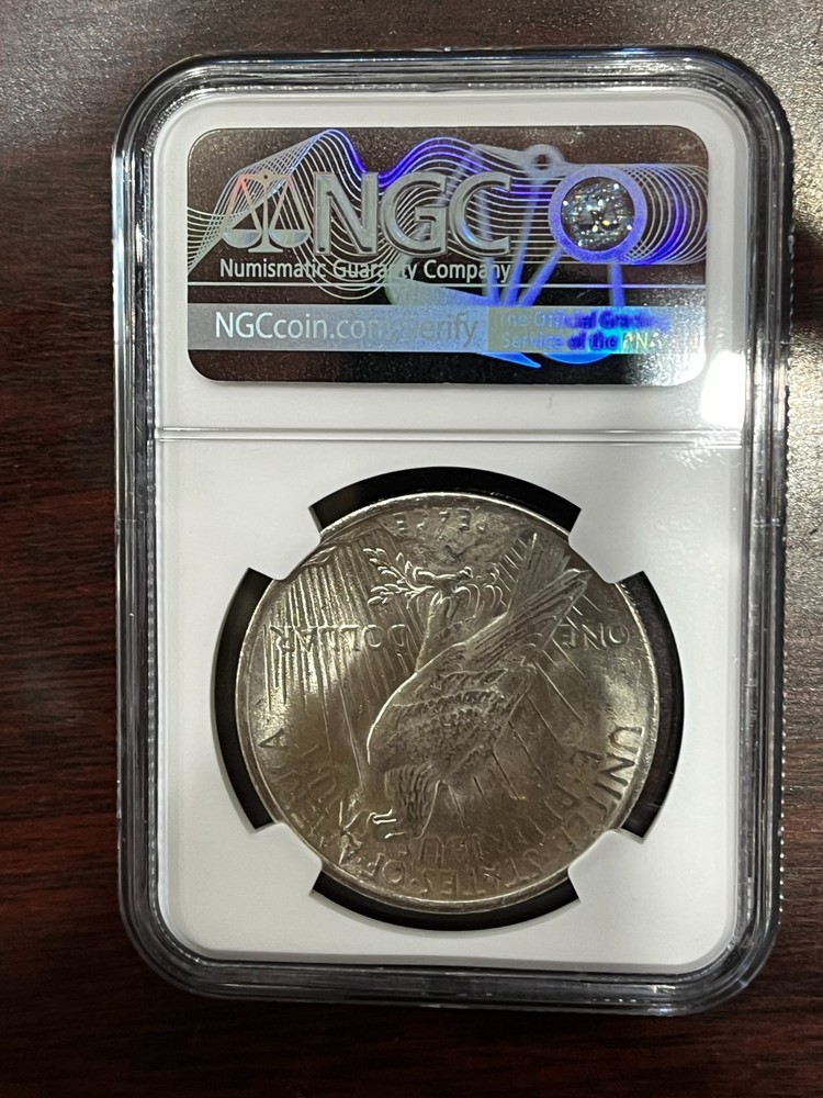 1922 Peace Dollar $1 Silver Coin NGC MS60