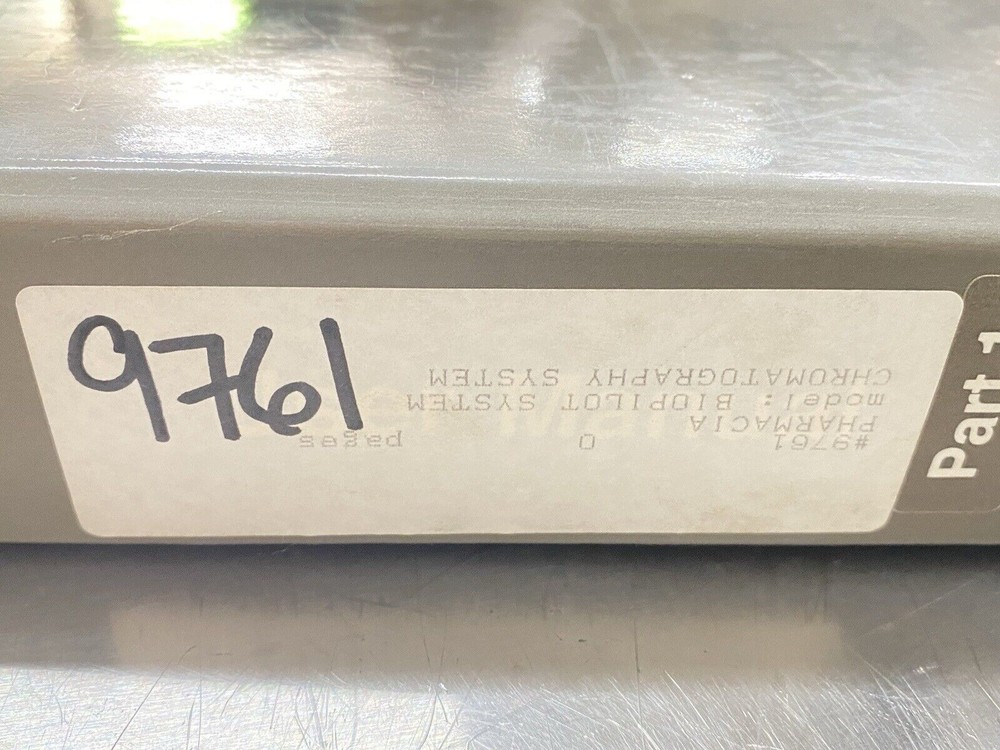 Pharmacia BioPilot System Part 1 - Users Guide / Instructions Manual