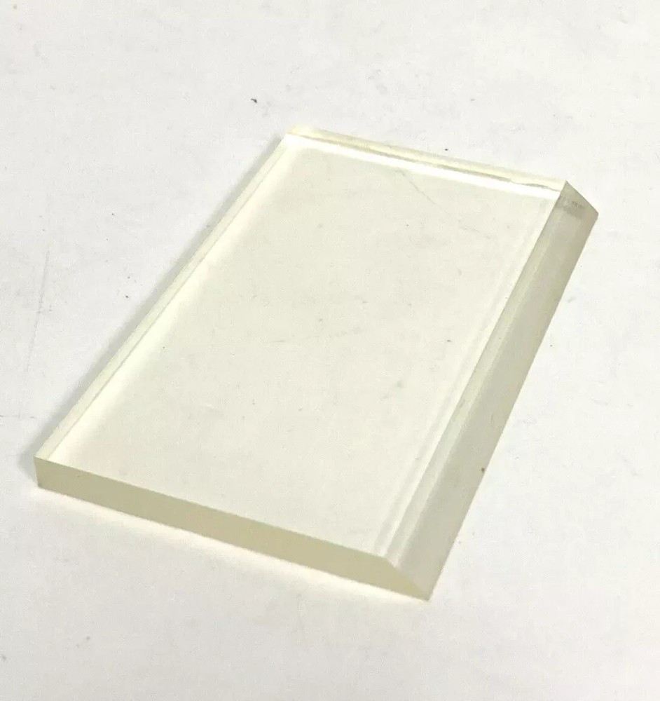 5-Pk Replacement Squeegee Blade Clear Rubber 3" x 2" x 1/4"