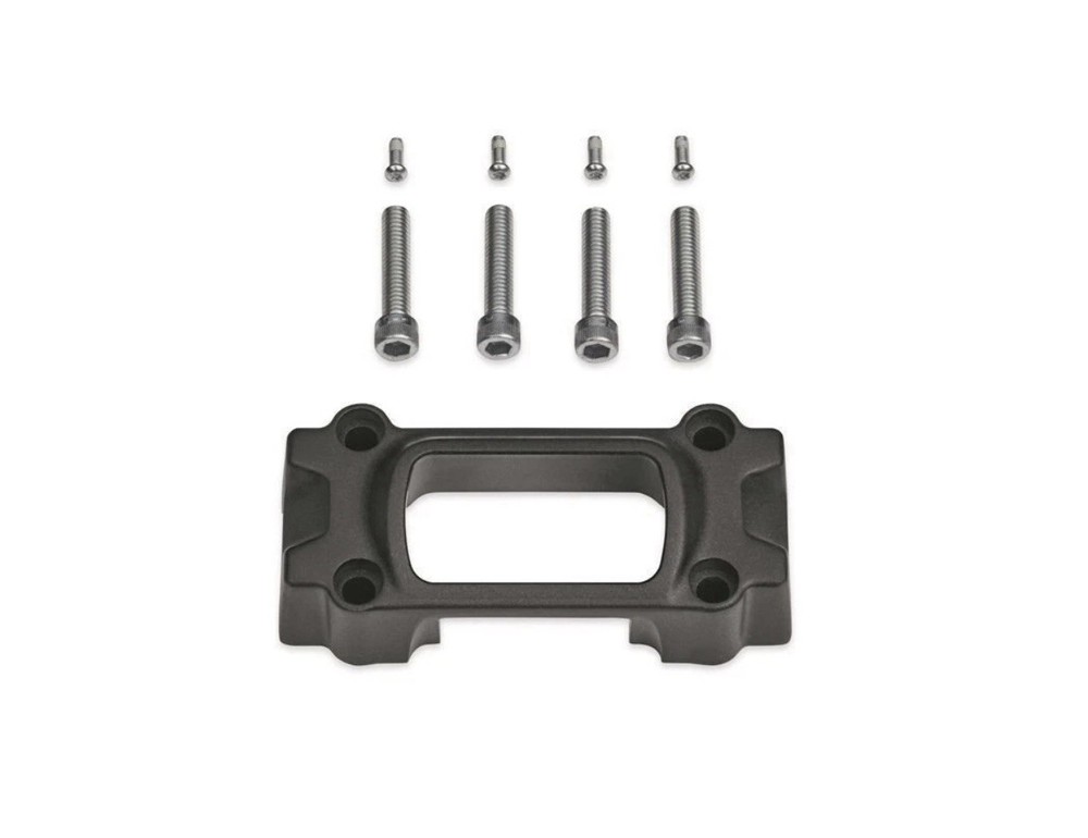 Harley M8 Softail 18-24 Digital Gauge Clamp Kit 1" & Black 5.5 Riser FXBB D3