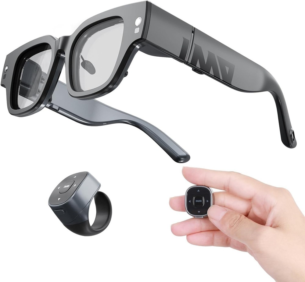 Inmo Air 2 AR Glasses + Charging Cable+ ring control, support youtube app