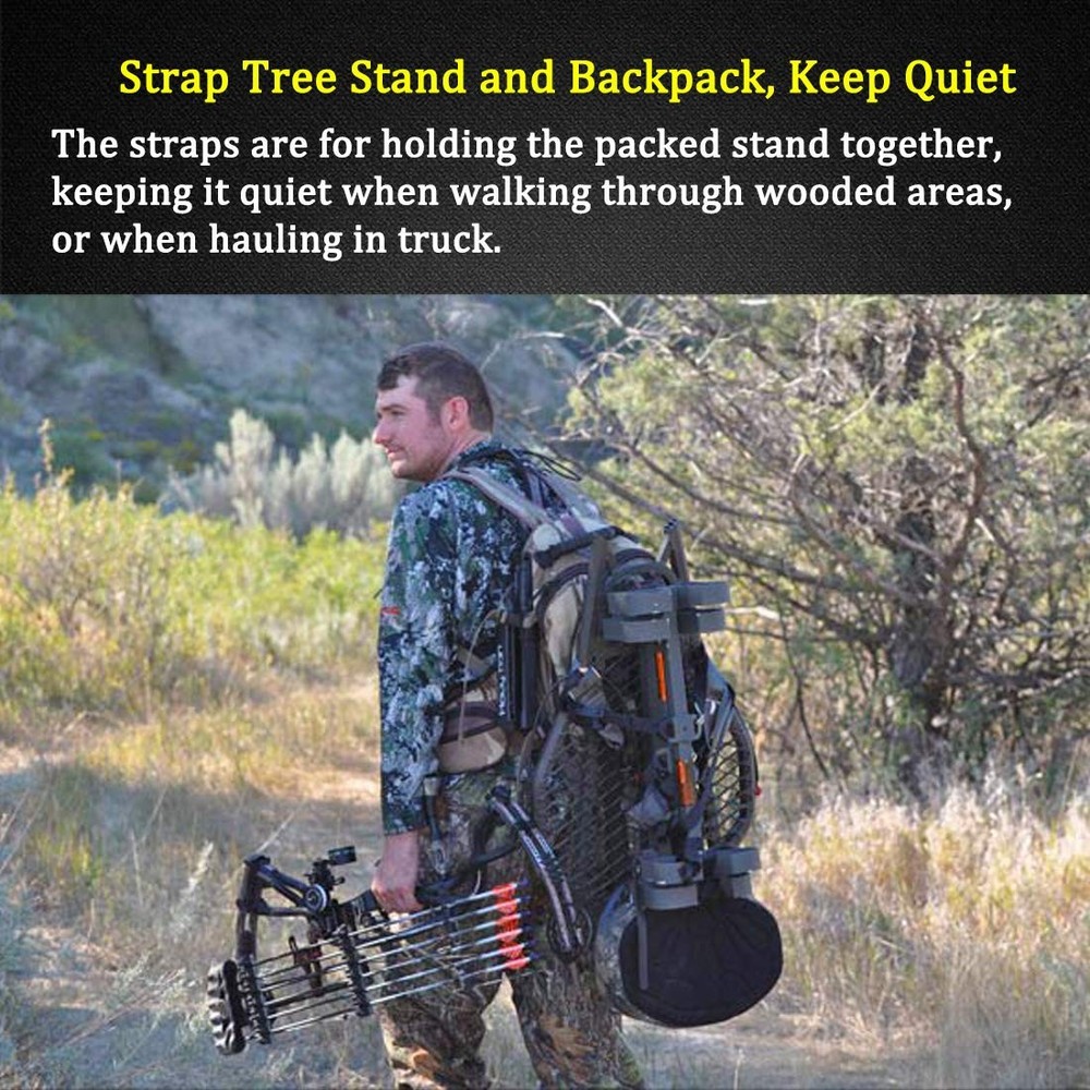 Boaton Tree Stand Stabilizer Straps, Accessories, Large, Green