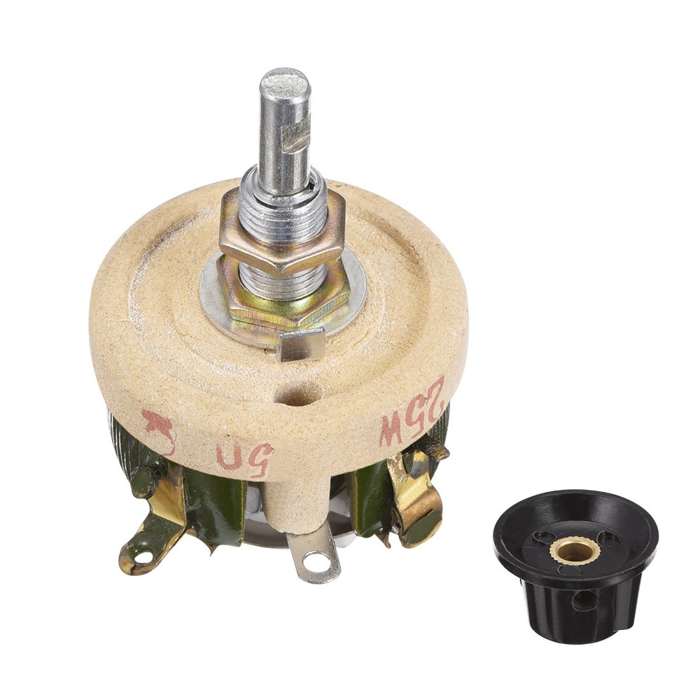 Wirewound  Potentiometer Variable Rheostat Resistor 25W 50R Ohm