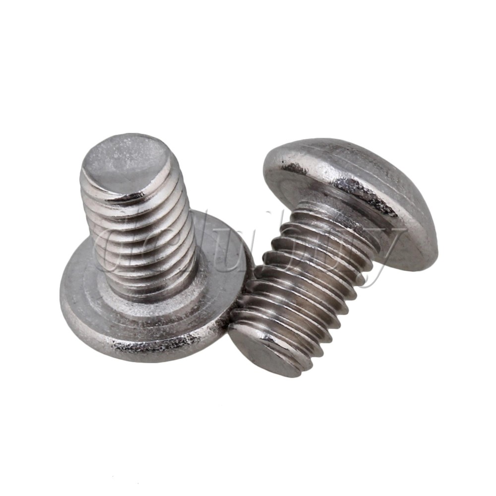 50pcs Silvery Metric Thread M5x8mm Button Head Hex Socket Cap Screws Bolts