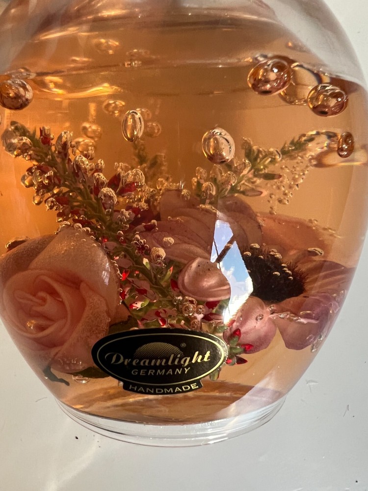 Handmade - Dreamlight Germany Pink Flower Tea Light Holder