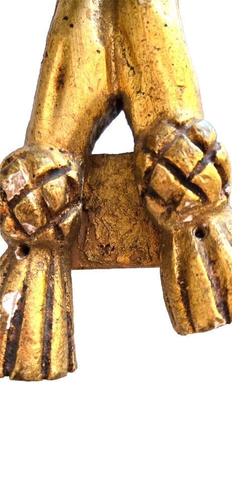 Pair 19th Century Gilt Wood Wall Sconces