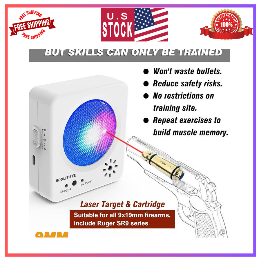 BOOLIT EYE Dry Fire Training System Laser Cartridge with Electronic Target