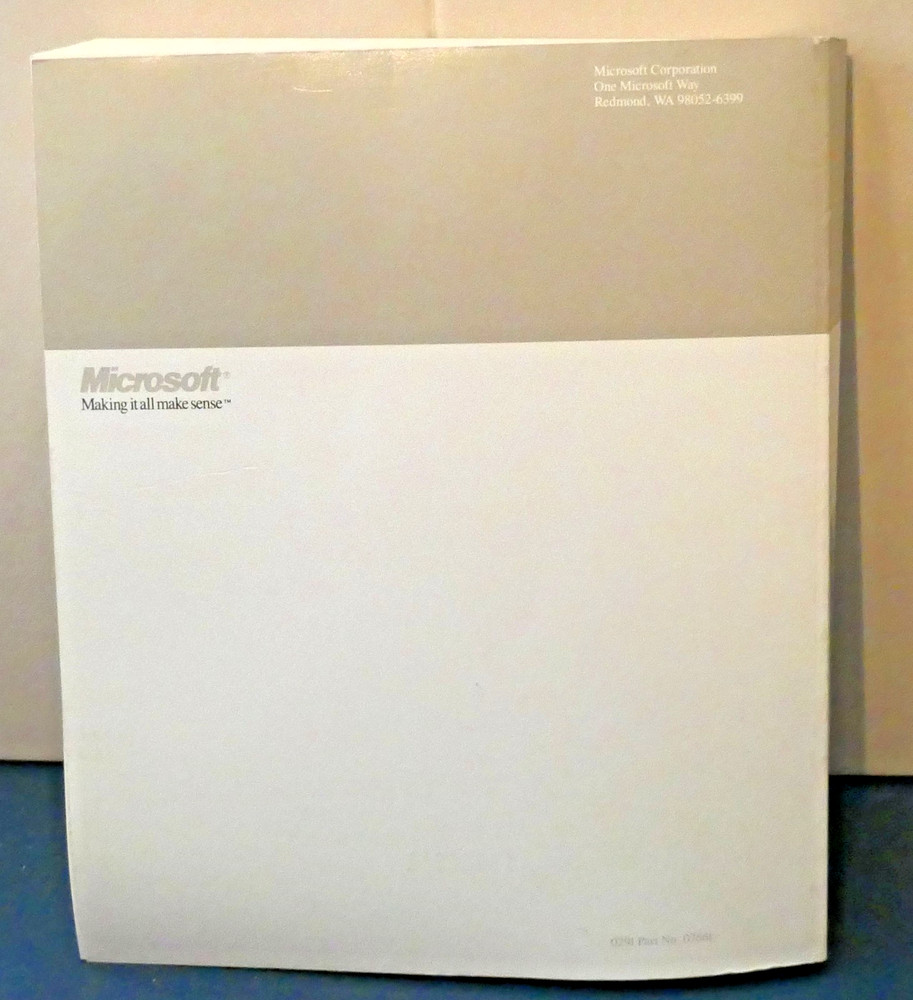 Microsoft MS-DOS Verion 5.0 User's Guide and Reference 1991