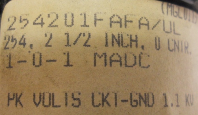 YOKOGAWA PANEL METER #254201FAFA/UL, 0 CNTR