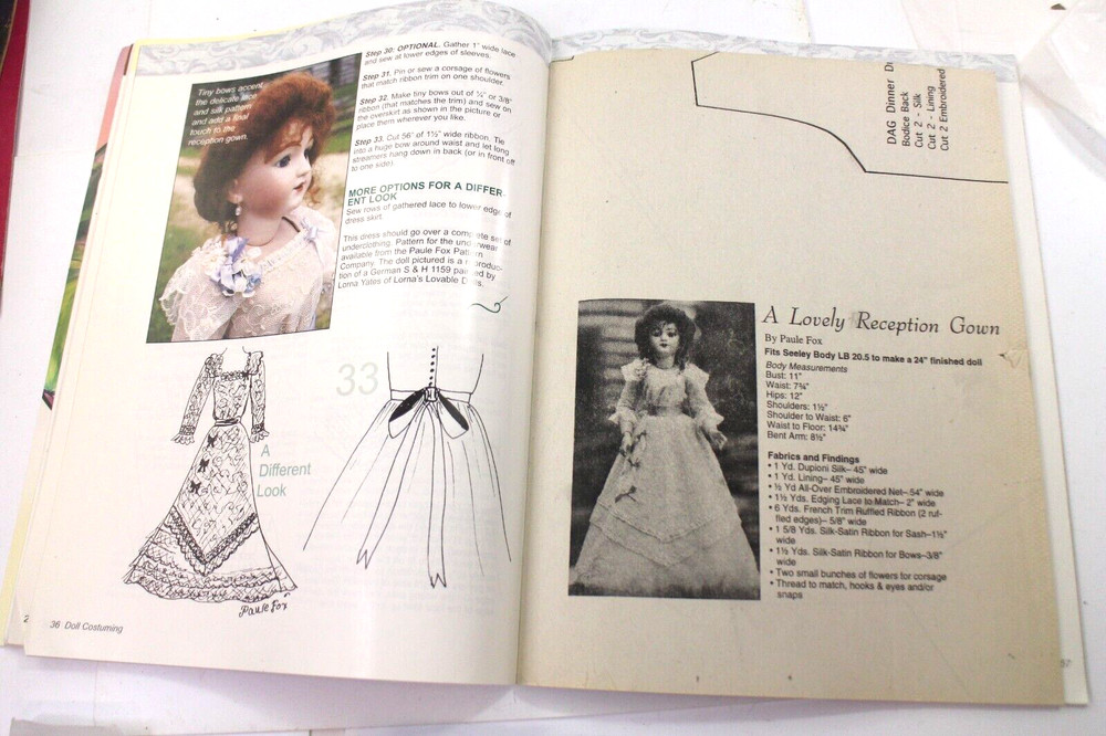 Doll Costuming with Patterns November 2001