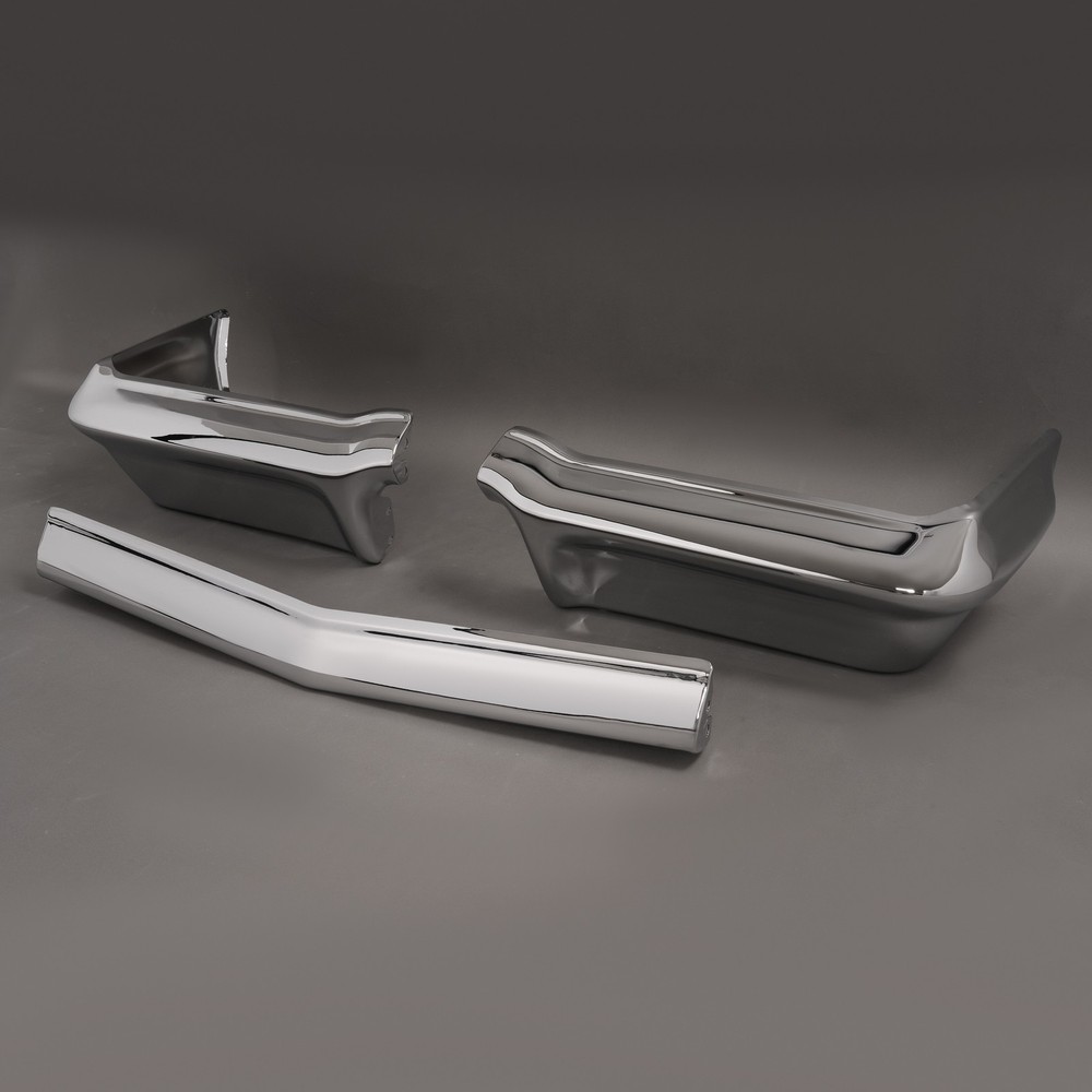 Chrome Front Bumper Panel Replacement Triple Set For Chevy Impala 1963 3PCS