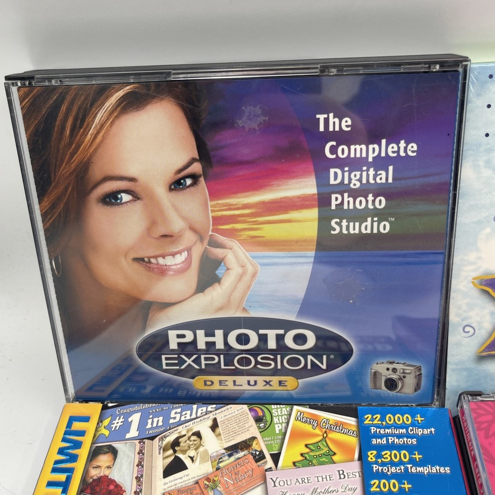 Windows 95 Art Lot PC CD-ROM Software Creative Hallmark Cards & Photo Studio