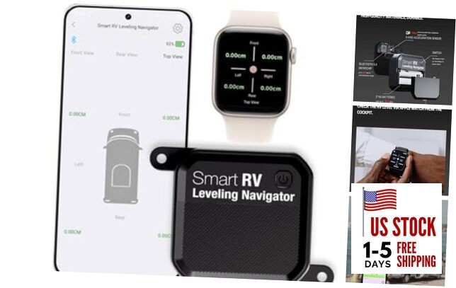 Wireless RV Leveling System, Bluetooth RV Leveler for Campers, RV Leveling
