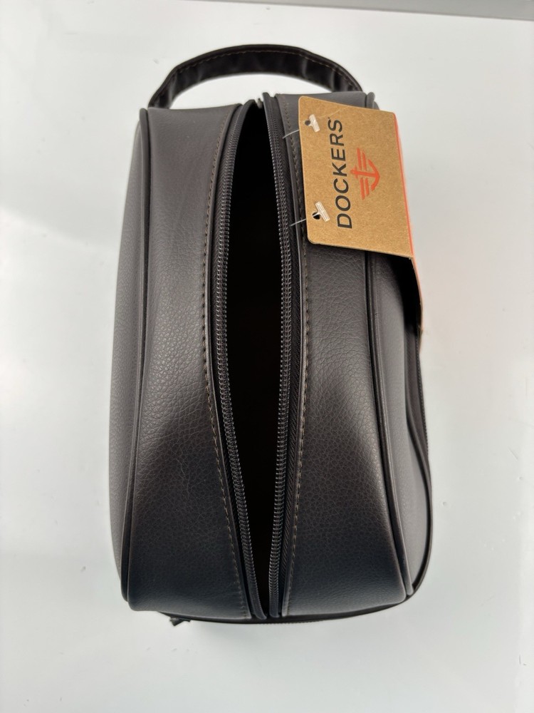 NWT Dockers Drop Bottom Travel Kit Upper & Lower Compartments Grab & Go Handle
