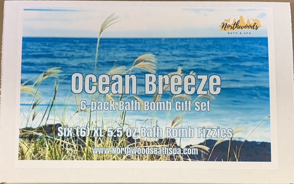 Ocean Breeze 6-pack Bath Bomb Gift Set