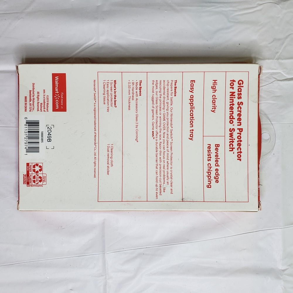 Nintendo Switch Glass Screen Protector NIB