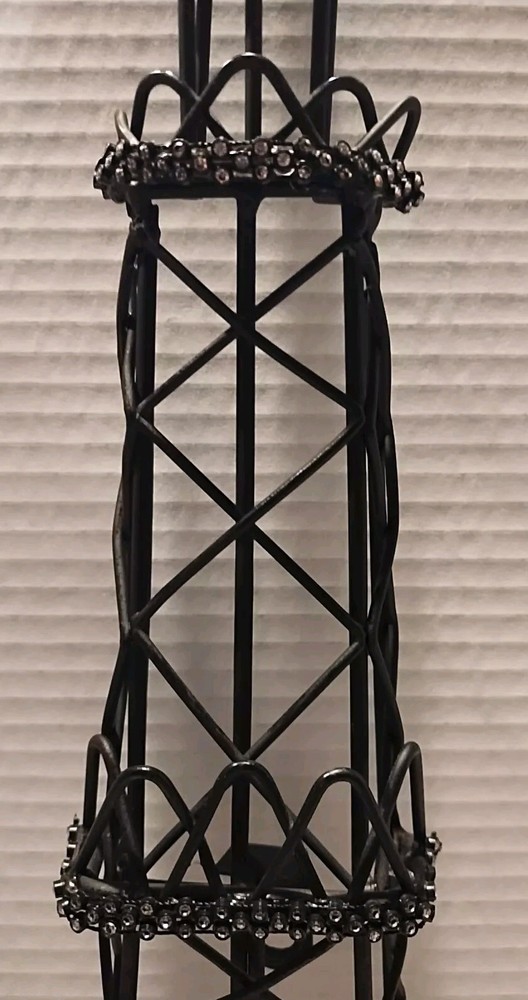 24" Eiffel Tower Structure Paris Wall Decor Metal Black