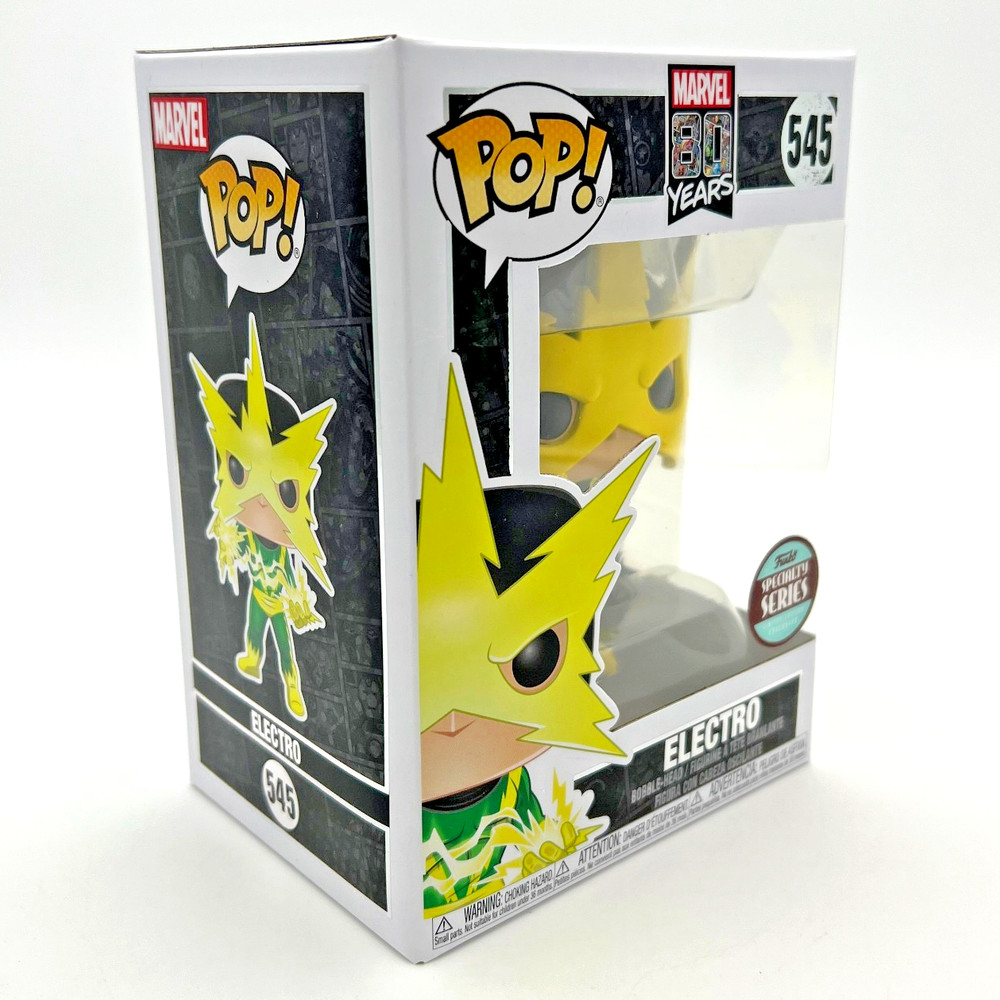 Funko POP! Marvel 80 Years ELECTRO #545 Specialty Series Exclusive w/Protector