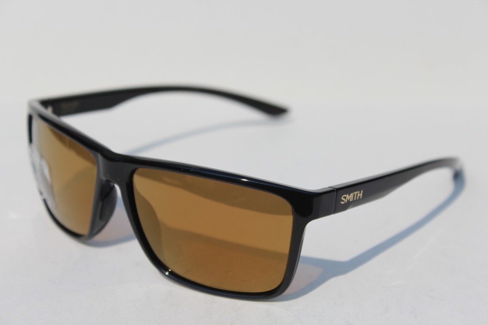 SMITH OPTICS Riptide POLARIZED Sunglasses Black/ChromaPop+ Bronze $229
