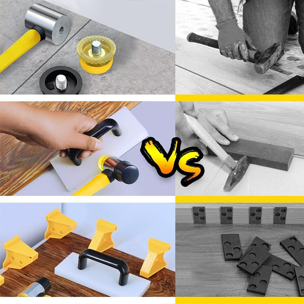 Laminate Flooring Installation Kit Tapping Block Pull Bar Spacers Mallet Tools