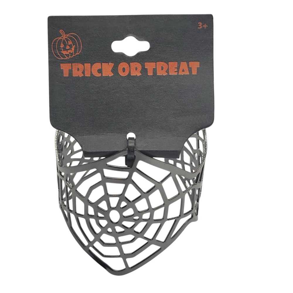 Spiderweb Bracelet Metal Open Back Costume Accessory Halloween