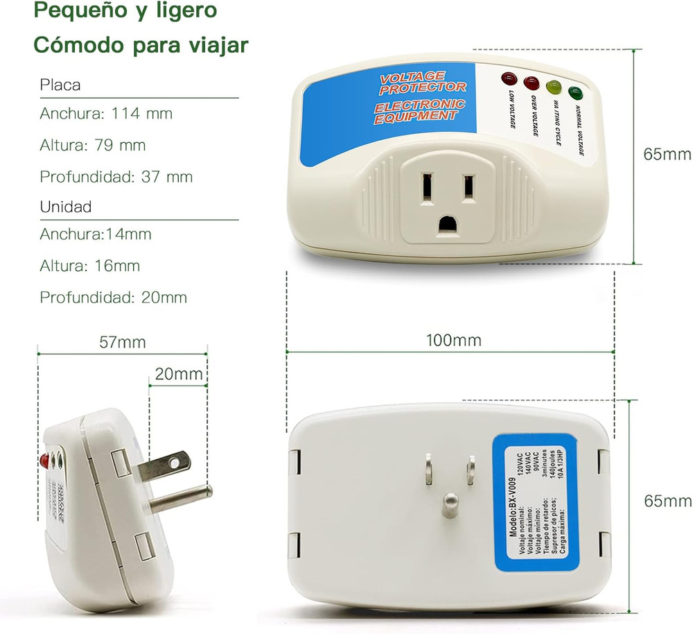 Surge Protector Home Appliance,Single Outlet Power Voltage Protector,Voltage Bro