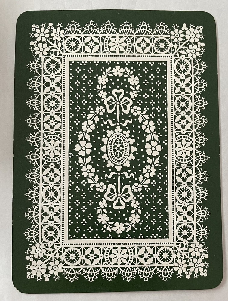 EW267 Playing Cards 1 OLD WIDE ENG Patterns Scrolls