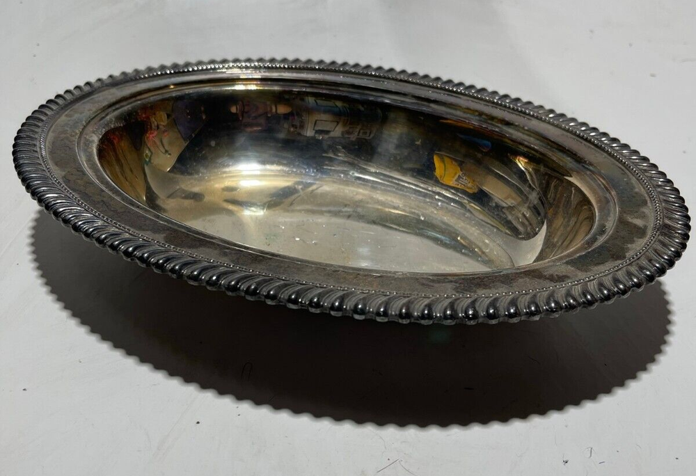 Crescent Silverware Covered Dish 2917 ~NO LID!~