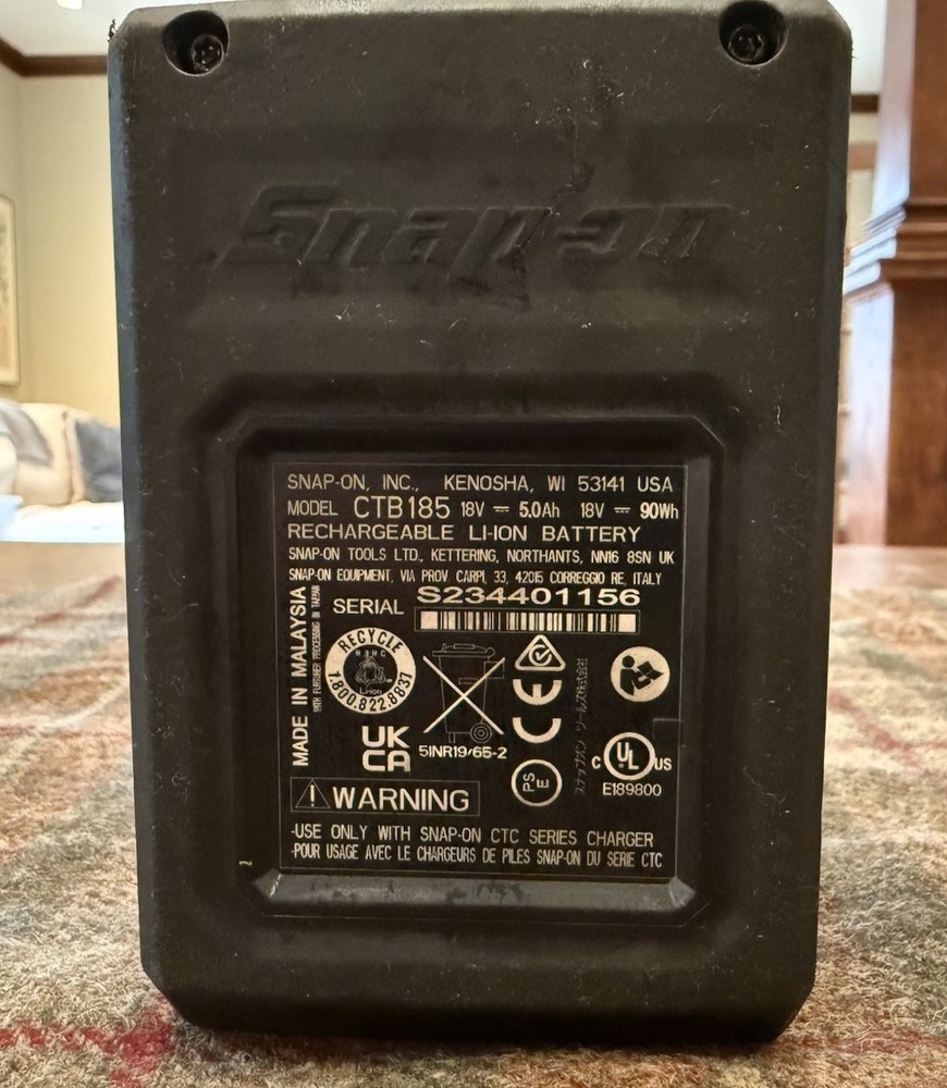 SNAP-ON CTB185 18V 5Ah MonsterLithium Battery