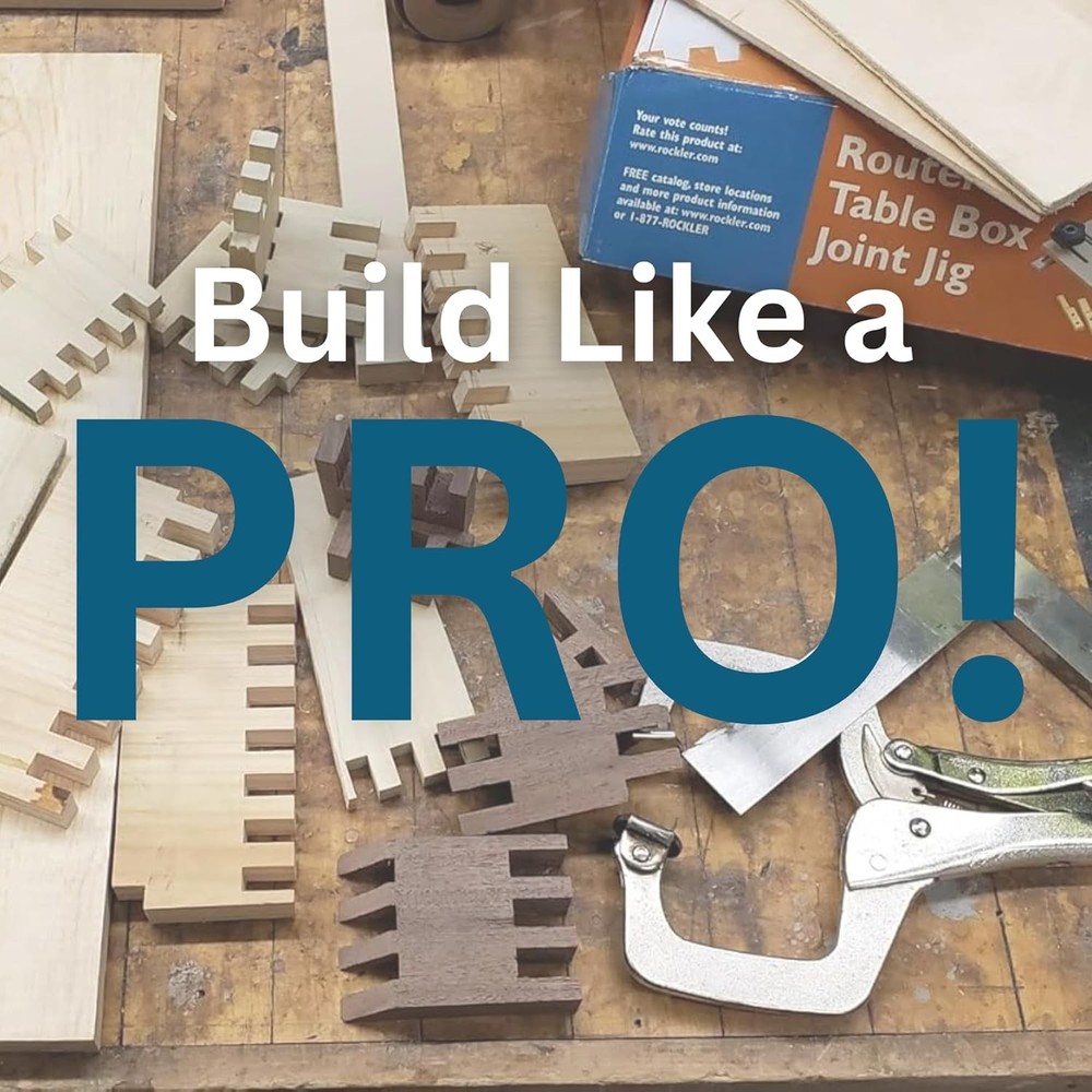 Router Table Box Joint Jig - Finger Joint Indexing Keys W/Three Finger Widths ¼”