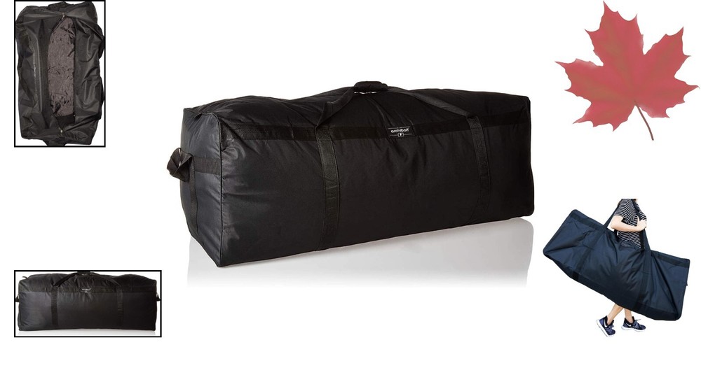 50" Duffle Bag - Heavy Duty Polyester - Lockable Zippers - Compact Storage