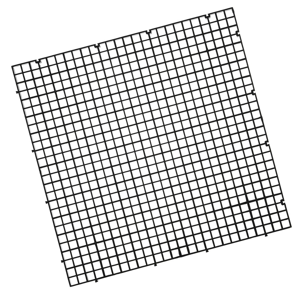 12-Piece Aquarium Tank Divider Black Plastic Egg Crate Grid for Isolation